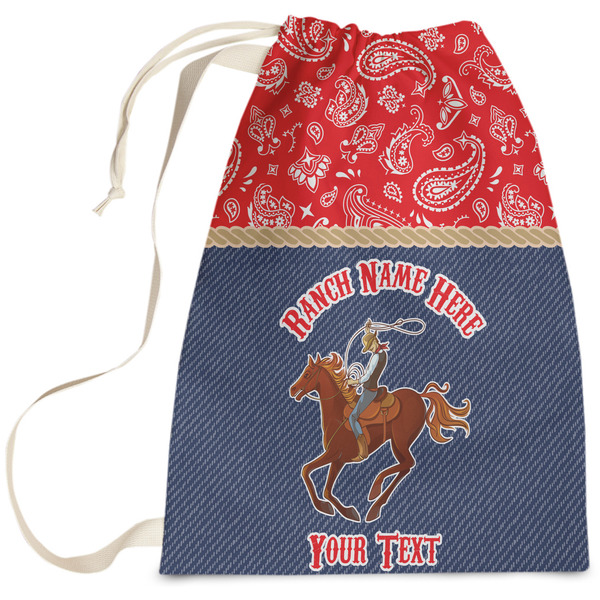 Custom Western Ranch Laundry Bag - Large (Personalized)