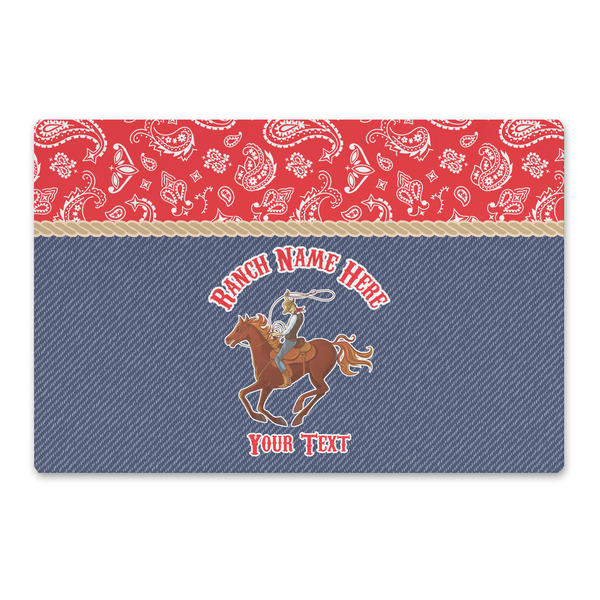 Custom Western Ranch Large Rectangle Car Magnet (Personalized)
