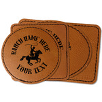 Western Ranch Faux Leather Iron On Patch (Personalized)