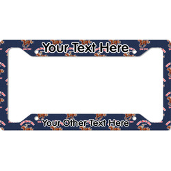 Western Ranch License Plate Frame - Style A (Personalized)