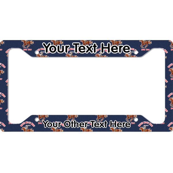 Custom Western Ranch License Plate Frame - Style A (Personalized)