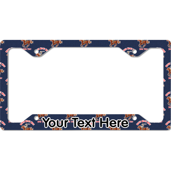 Custom Western Ranch License Plate Frame - Style C (Personalized)