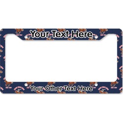 Western Ranch License Plate Frame - Style B (Personalized)