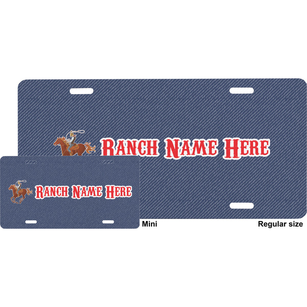 Western Ranch License Plate (Sizes)