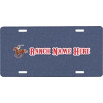 Western Ranch Front License Plate (Personalized)