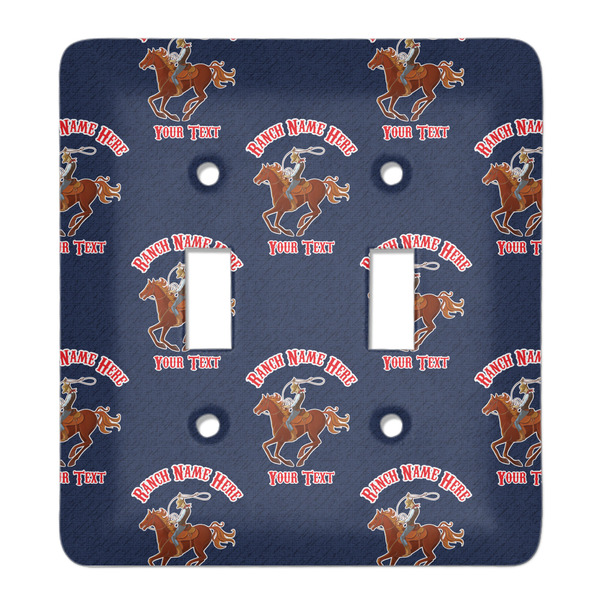 Custom Western Ranch Light Switch Cover (2 Toggle Plate) (Personalized)