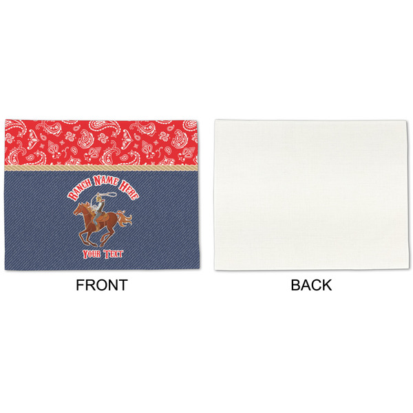 Western Ranch Linen Placemat - APPROVAL Single (single sided)