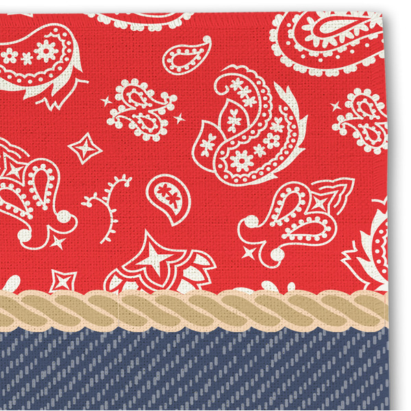 Western Ranch Linen Placemat - DETAIL