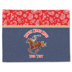 Western Ranch Single-Sided Linen Placemat - Single w/ Name or Text