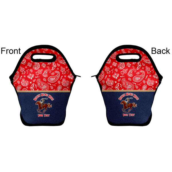 Western Ranch Lunch Bag - Front and Back