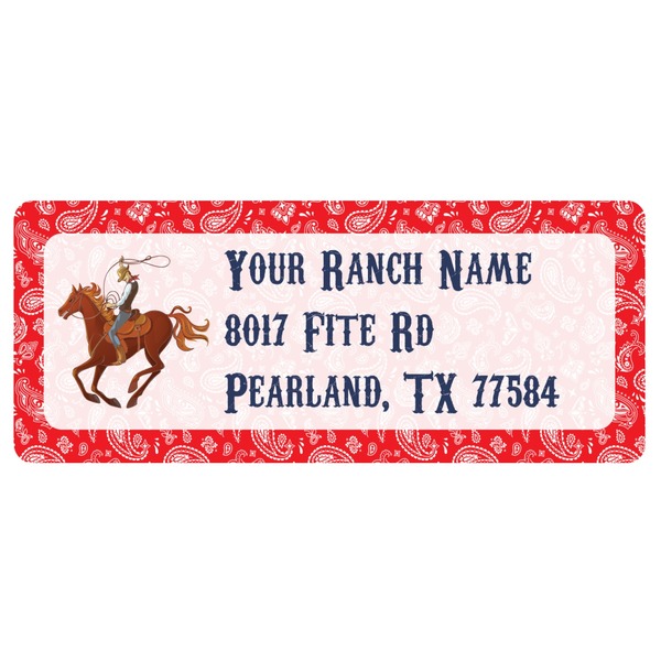 Custom Western Ranch Return Address Labels (Personalized)