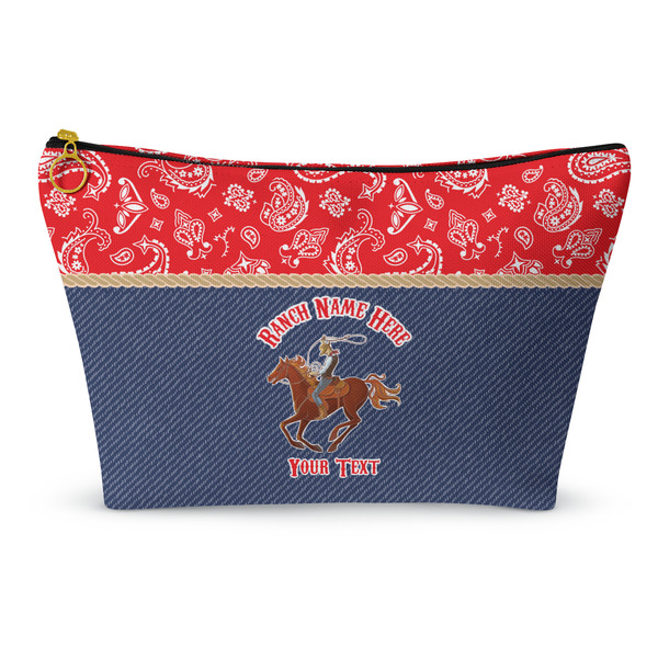 Custom Western Ranch Makeup Bag - Large - 12.5"x7" (Personalized)
