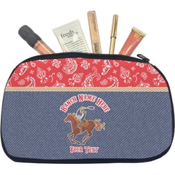 Western Ranch Makeup / Cosmetic Bag - Medium (Personalized)