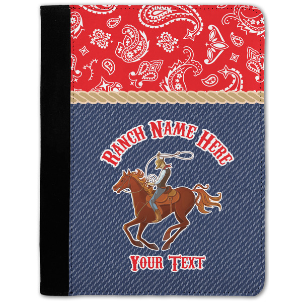 Custom Western Ranch Notebook Padfolio - Medium w/ Name or Text