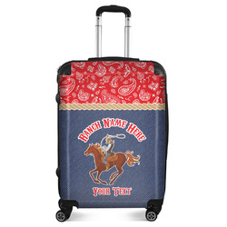 Western Ranch Suitcase - 24" Medium - Checked (Personalized)