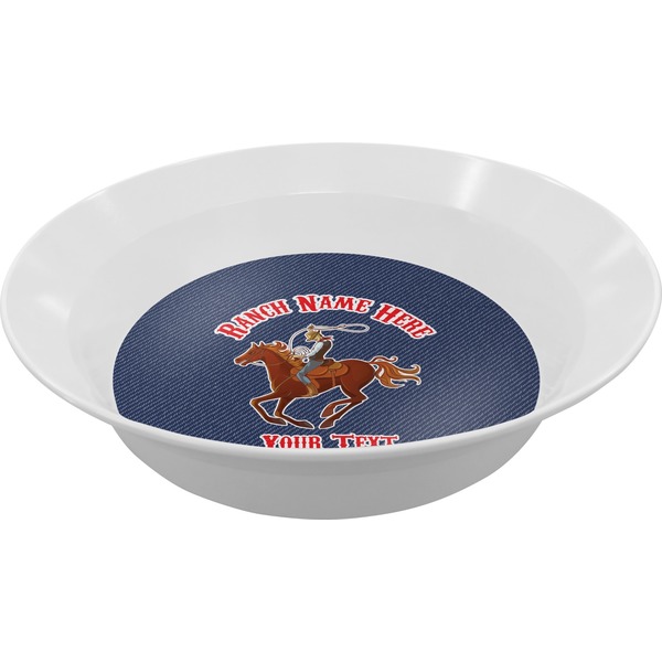Custom Western Ranch Melamine Bowl (Personalized)