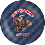 Western Ranch Melamine Salad Plate - 8" (Personalized)