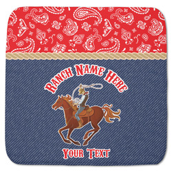 Western Ranch Memory Foam Bath Mat - 48"x48" (Personalized)
