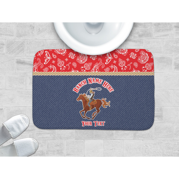 Western Ranch Memory Foam Bath Mat - LIFESTYLE 34x21