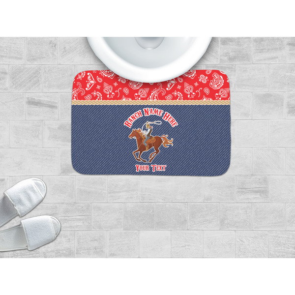 Western Ranch Memory Foam Bath Mat - LIFESTYLE