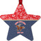 Western Ranch Metal Star Ornament - Front