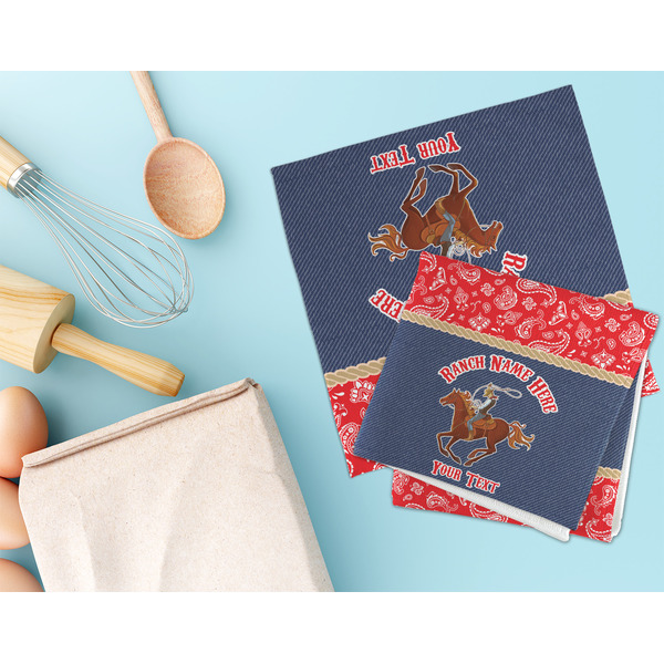 Western Ranch Microfiber Dish Rag - LIFESTYLE