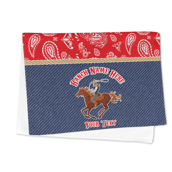 Western Ranch Microfiber Dish Towel - FOLDED HALF