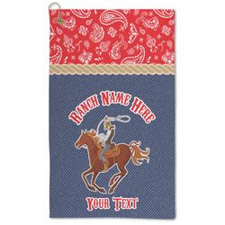 Western Ranch Microfiber Golf Towel - Large (Personalized)