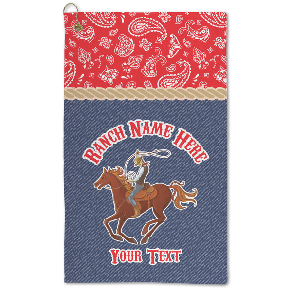 Custom Western Ranch Microfiber Golf Towel (Personalized)