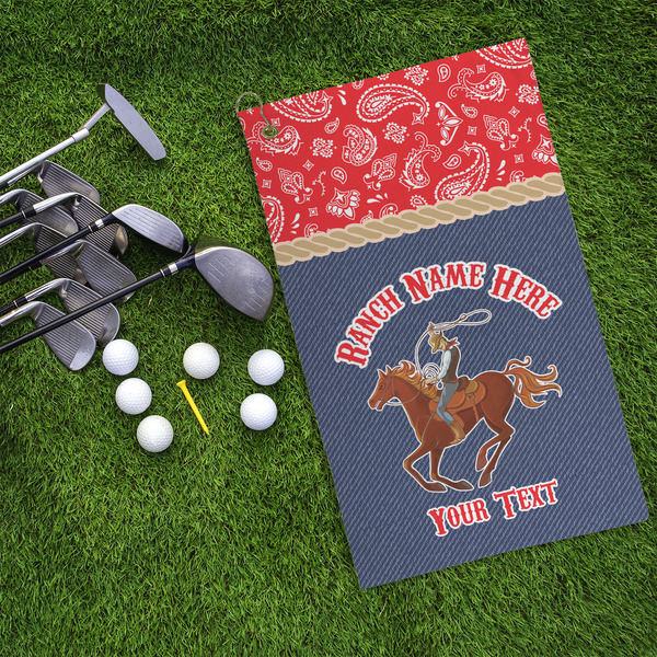 Western Ranch Microfiber Golf Towels - LIFESTYLE