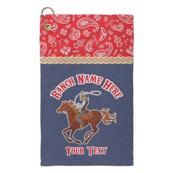 Custom Western Ranch Microfiber Golf Towel - Small (Personalized)