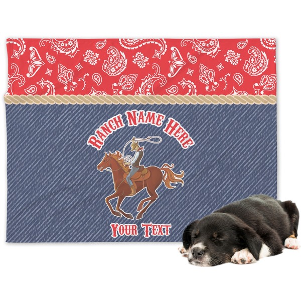 Custom Western Ranch Dog Blanket - Regular (Personalized)