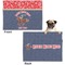 Western Ranch Microfleece Dog Blanket - Regular - Front & Back