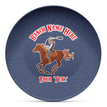 Western Ranch Microwave Safe Plastic Plate - Composite Polymer (Personalized)