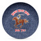 Western Ranch Microwave Safe Plastic Plate - Composite Polymer (Personalized)