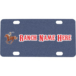 Western Ranch Mini/Bicycle License Plate (Personalized)