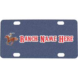 Western Ranch Mini/Bicycle License Plate (Personalized)