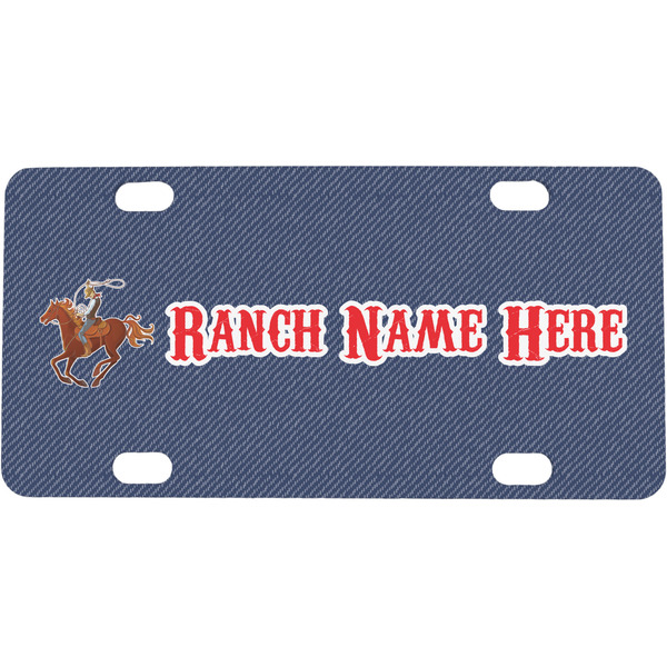 Custom Western Ranch Mini/Bicycle License Plate (Personalized)