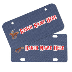 Western Ranch Mini/Bicycle License Plate (Personalized)