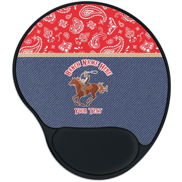 Custom Western Ranch Mouse Pad with Wrist Support