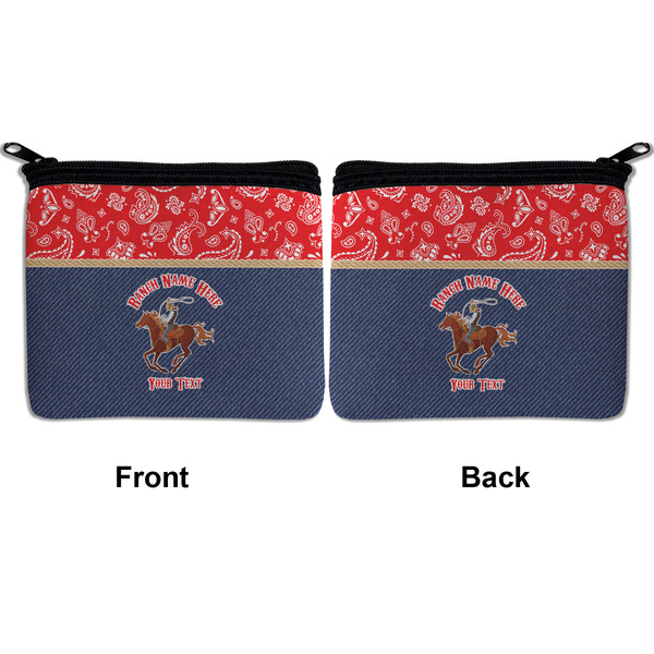 Western Ranch Neoprene Coin Purse - Front & Back (APPROVAL)