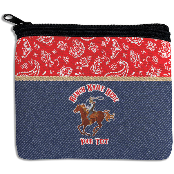 Custom Western Ranch Rectangular Coin Purse (Personalized)