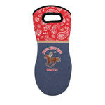 Western Ranch Neoprene Oven Mitt w/ Name or Text