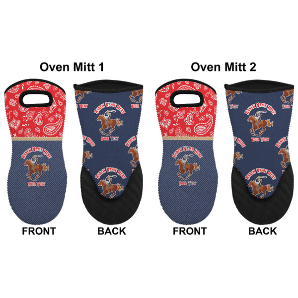 Western Ranch Neoprene Oven Mitt - Set of 2 - Approval