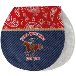 Western Ranch Burp Pad - Velour w/ Name or Text
