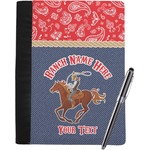 Western Ranch Notebook Padfolio - Large w/ Name or Text