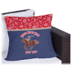 Western Ranch Outdoor Pillow - 20" (Personalized)