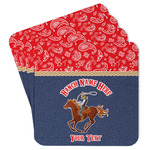 Western Ranch Paper Coasters w/ Name or Text