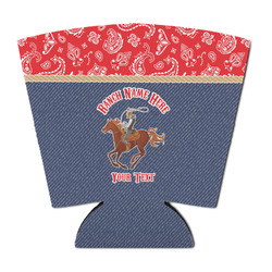 Western Ranch Party Cup Sleeve - with Bottom (Personalized)