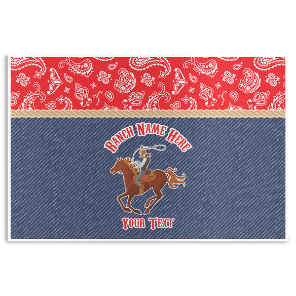 Custom Western Ranch Disposable Paper Placemats (Personalized)